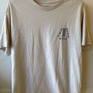 Last Call Co. T Shirt Beige Size L Unisex 100% Cotton Skeletons Graphic T